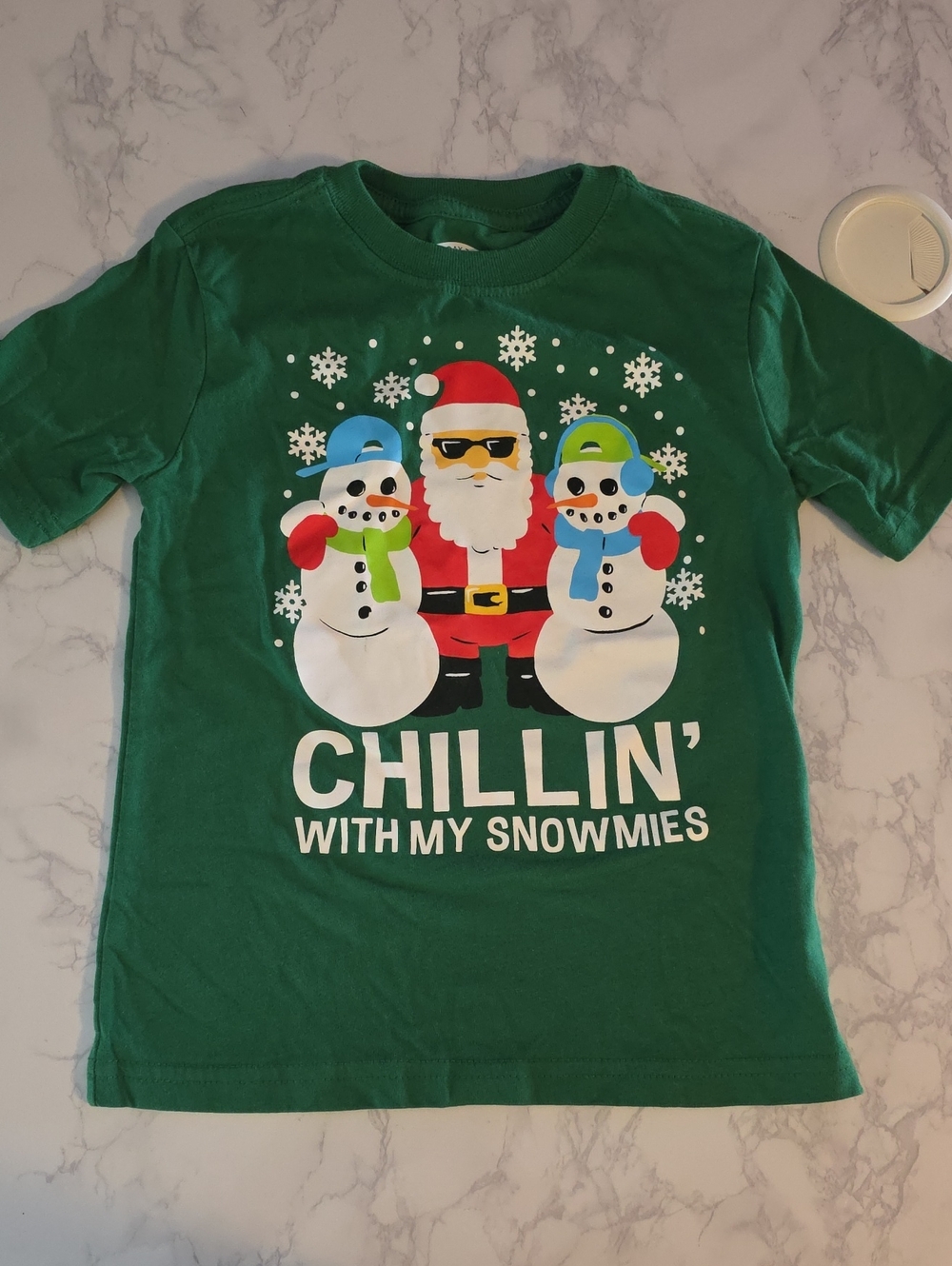 Target Green 'Chillin' With My Snowmies' Holiday Graphic Tee